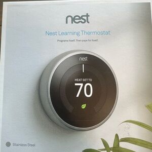Nest Learning Thermostat in Stainless Steel (set of three)